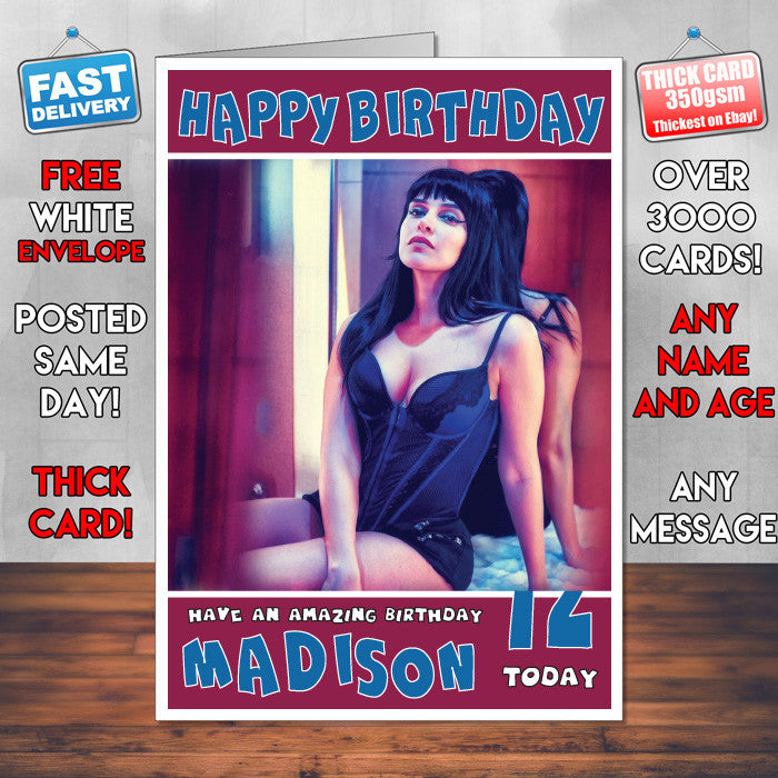 Personalised Neha Dhupia Bollywood Inspired Style Birthday Card (SA)