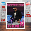 Personalised Nelly 1 INSPIRED THEME Music Birthday Card (SA)