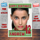 Personalised Nelly Furtado 1 Celebrity Inspired Style Birthday Card (SA)