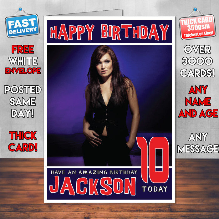 Personalised Nightwish 1 Celebrity Inspired Style Birthday Card (SA)