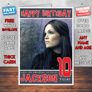 Personalised Nightwish 2 Celebrity Inspired Style Birthday Card (SA)