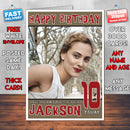 Personalised Nora Arnezeder 3 Celebrity Inspired Style Birthday Card (SA)