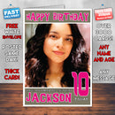 Personalised Norah Jones 2 Celebrity Inspired Style Birthday Card (SA)