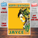 Personalised Okawari Kaleidoscope Celebrity Inspired Style Birthday Card (SA)