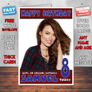 Personalised Olivia Wilde 1 INSPIRED THEME Celebrity Birthday Card (SA)