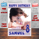 Personalised Olivia Wilde 2 INSPIRED THEME Celebrity Birthday Card (SA)