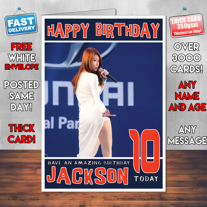 Personalised On Stage Celebrity Inspired Style Birthday Card (SA)