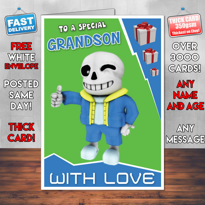 Personalised One Of Sans Birthday Card (SA)
