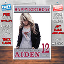 Personalised Orianthi 1 Celebrity Inspired Style Birthday Card (SA)