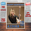 Personalised Orianthi 2 Celebrity Inspired Style Birthday Card (SA)