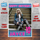 Personalised Orianthi Panagaris Celebrity Birthday Card (SA