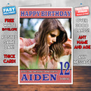 Personalised Owl Eyes 2 Celebrity Inspired Style Birthday Card (SA)