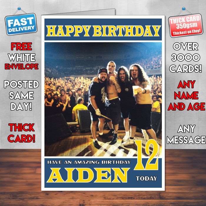 Personalised PANTERA Celebrity Inspired Style Birthday Card (SA)