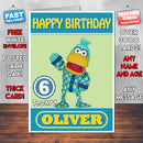 Personalised Pajanimals 1 Style Theme Personalised Kidshows Birthday Card (SA)