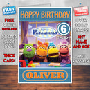 Personalised Pajanimals 2 Style Theme Personalised Kidshows Birthday Card (SA)