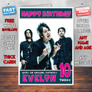 Personalised Papa Roach 1 INSPIRED THEME Music Birthday Card (SA)