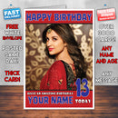 Personalised Parineeti Chopra 1 INSPIRED THEME Celebrity Birthday Card (SA)
