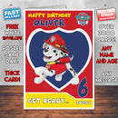 Personalised Paw Patrol 3 Birthday Card (SA)