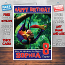 Personalised Peacock And Boy Style Inspired Cartoon Birthday Card (SA)