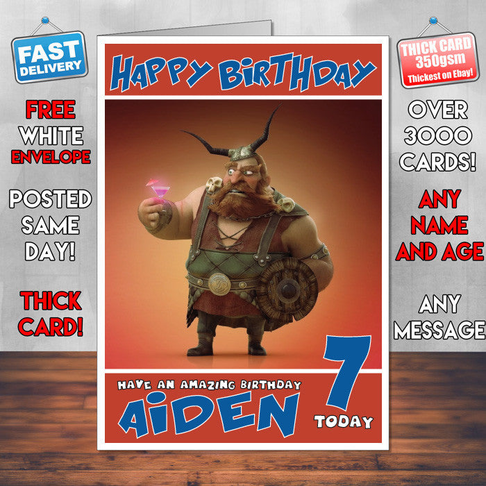Personalised Pedro Conti Style Inspired Cartoon Birthday Card (SA)