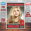 Personalised Pixie Lott Celebrity Inspired Style Birthday Card (SA)