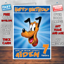 Personalised Pluto Style Inspired Cartoon Birthday Card (SA)
