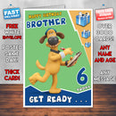 Personalised Pluto Dog Birthday Card (SA)