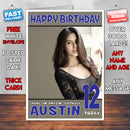 Personalised Poonam Kaur INSPIRED THEME Celebrity Birthday Card (SA)