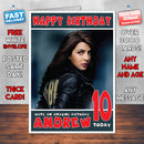 Personalised Priyanka Chopra 3 INSPIRED THEME Celebrity Birthday Card (SA)