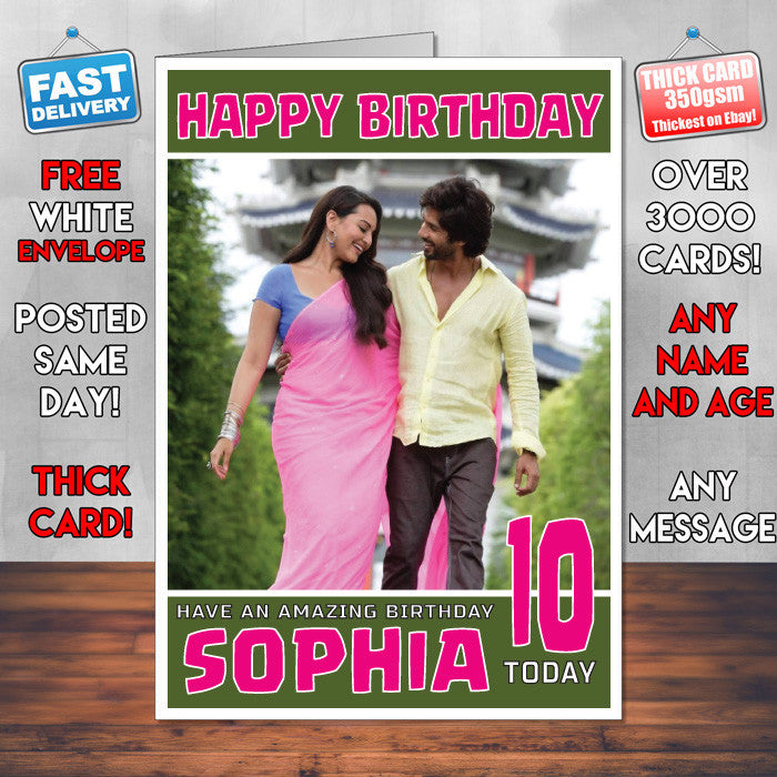 Personalised R Rajkumar Bollywood Inspired Style Birthday Card (SA)