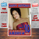 Personalised Rachel Mcadams 4 INSPIRED THEME Celebrity Birthday Card (SA)