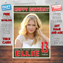 Personalised Rachel Rhodes Celebrity Inspired Style Birthday Card (SA)