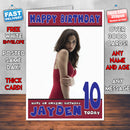 Personalised Rachel Weisz 3 INSPIRED THEME Celebrity Birthday Card (SA)