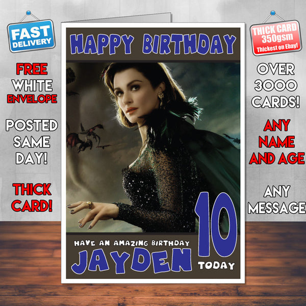 Personalised Rachel Weisz 4 Inspired Theme Celebrity Birthday Card