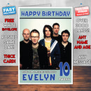 Personalised Radiohead 2 INSPIRED THEME Music Birthday Card (SA)