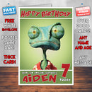 Personalised Rango Style Inspired Cartoon Birthday Card (SA)