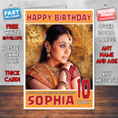 Personalised Rani Mukherjee 1 Bollywood Inspired Style Birthday Card (SA)