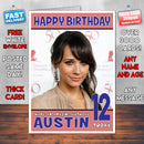 Personalised Rashida Jones INSPIRED THEME Celebrity Birthday Card (SA)