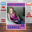 Personalised Reese Witherspoon 4 INSPIRED THEME Celebrity Birthday Card (SA)