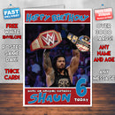 Personalised Reigns Roman WWE Inspired Style Birthday Card (SA)
