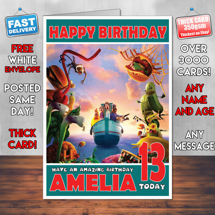 Personalised Revenge Of The Leftover Style Inspired Cartoon Birthday Card (SA)