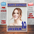 Personalised Riley Keough 1 INSPIRED THEME Celebrity Birthday Card (SA)