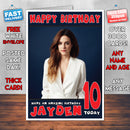 Personalised Riley Keough 4 INSPIRED THEME Celebrity Birthday Card (SA)