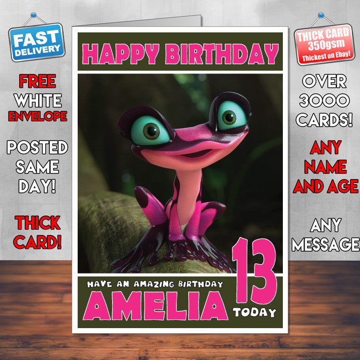 Personalised Rio 2 2014 Gabi Style Inspired Cartoon Birthday Card (SA)