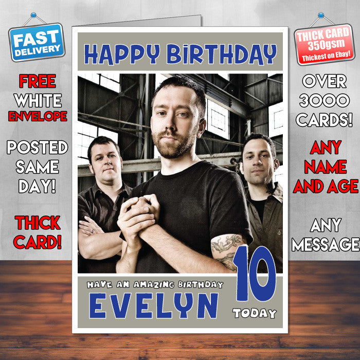 Personalised Rise Against 2 Inspired Theme Music Birthday Card
