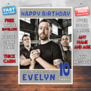 Personalised Rise Against 2 INSPIRED THEME Music Birthday Card (SA)