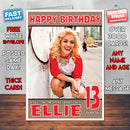 Personalised Rita Ora 1 Celebrity Inspired Style Birthday Card (SA)