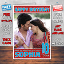 Personalised Riteish Genelia 1 Bollywood Inspired Style Birthday Card (SA)
