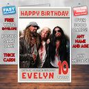 Personalised Rob Zombie 1 INSPIRED THEME Music Birthday Card (SA)