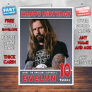 Personalised Rob Zombie 2 INSPIRED THEME Music Birthday Card (SA)